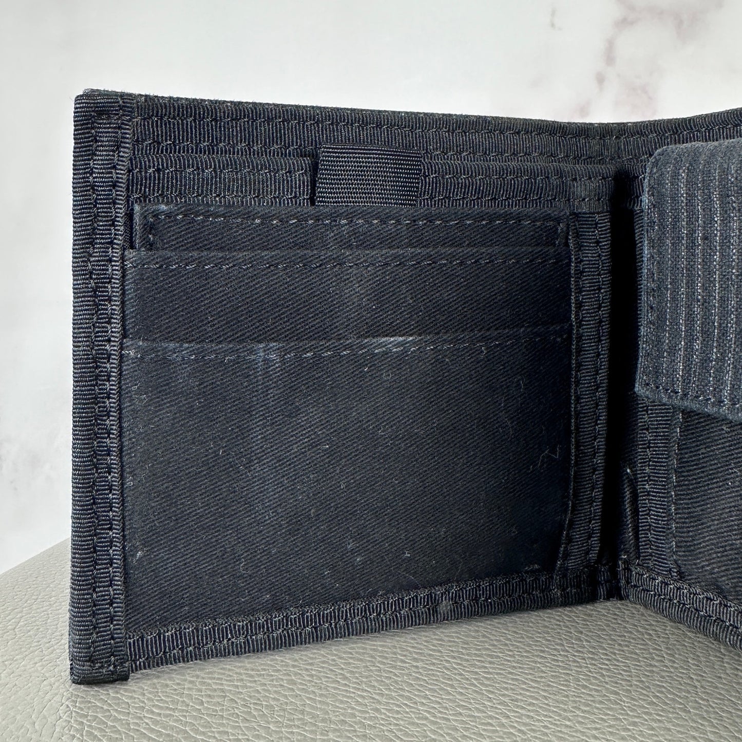 Porter Yoshida & Co. Striped Canvas Bifold Wallet