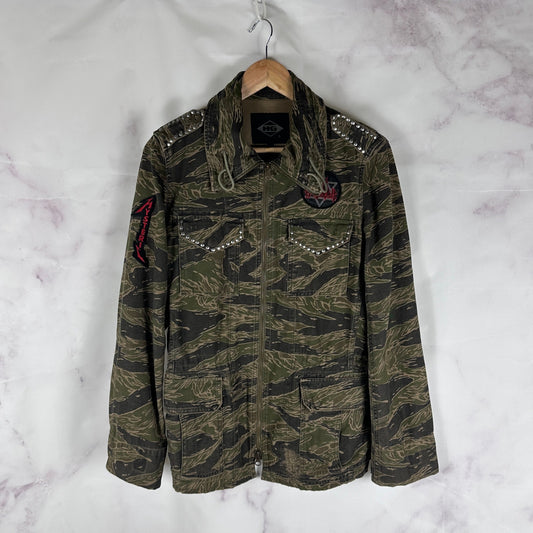 Hysteric Glamour Tiger Camo Studded Punk Field Jacket