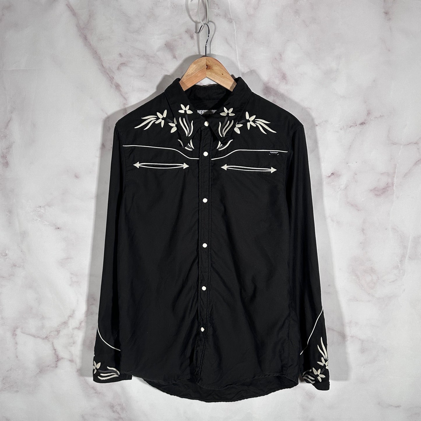 Neighborhood Black Nashville Western Button Up