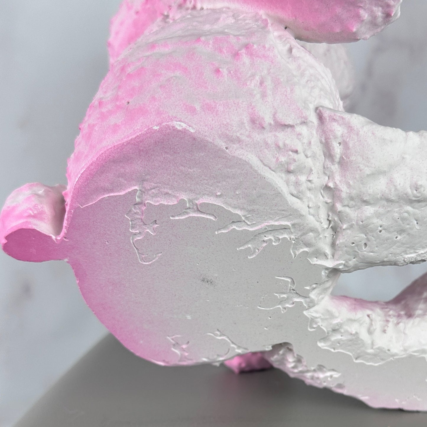 Daniel Arsham Pink Cracked Bear Figure