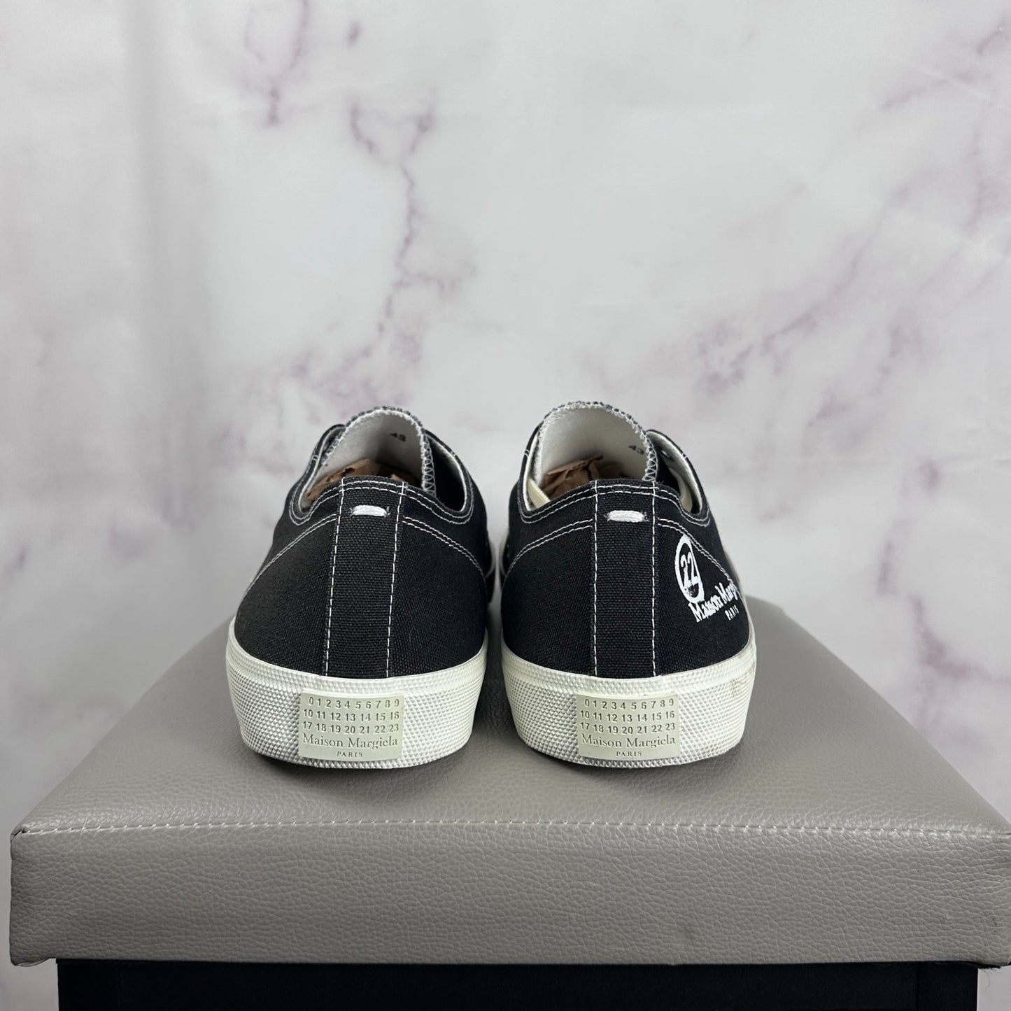 Maison Margiela Tabi Black Canvas Sneakers