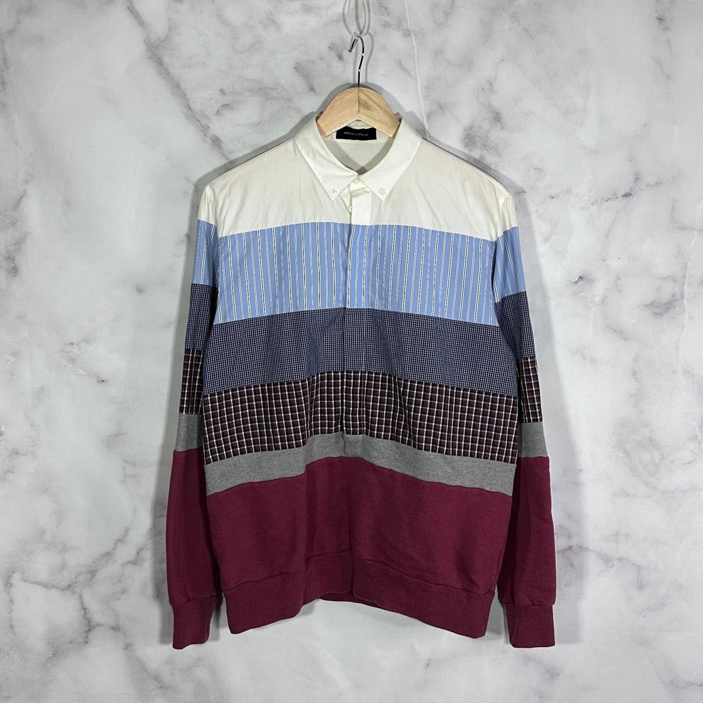 Kris Van Assche A/W13 Hybrid Color Block Longsleeve