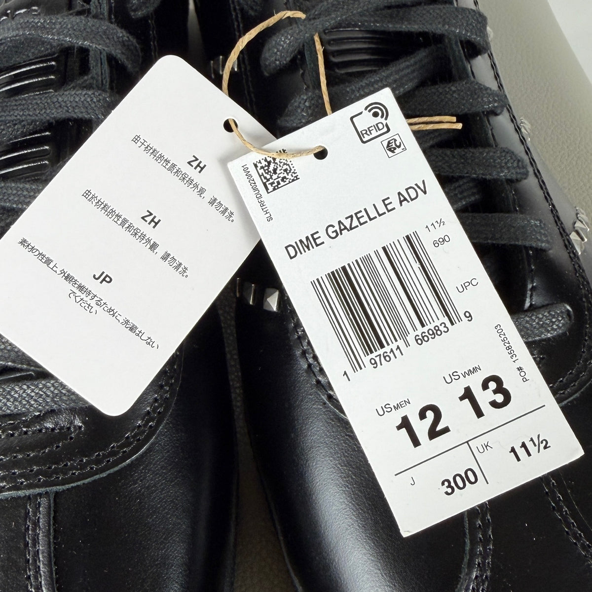 Adidas x Dime Gazelle ADV Black Studded