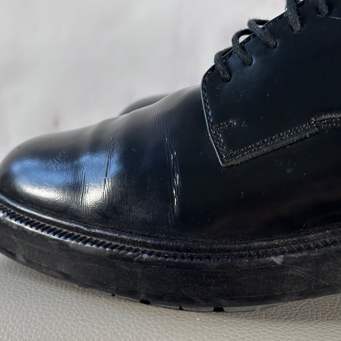 Maison Margiela MM6 Black Leather Derby