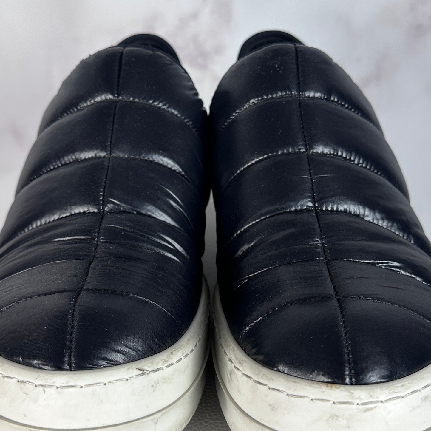 Rick Owens Black Puffer Ramone Slip-On