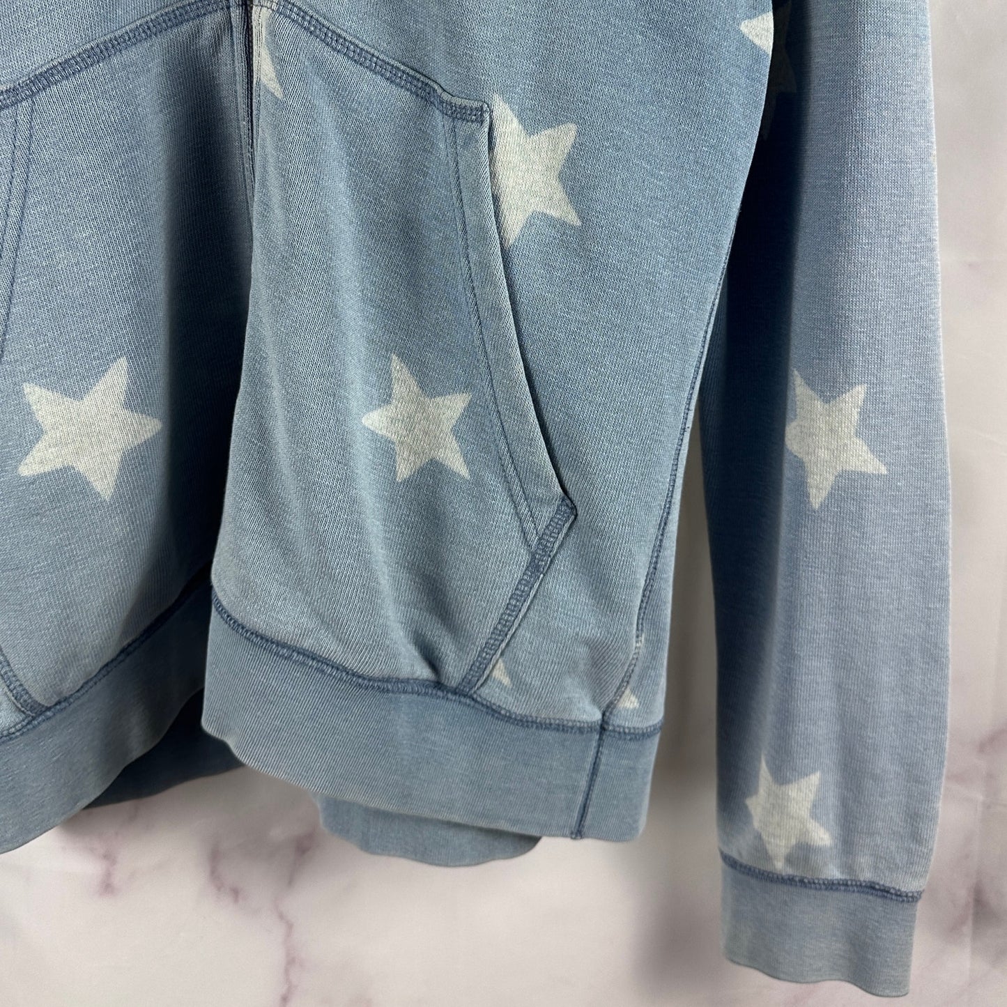 Visvim Artisan Star Blue Zip-Up Hoodie