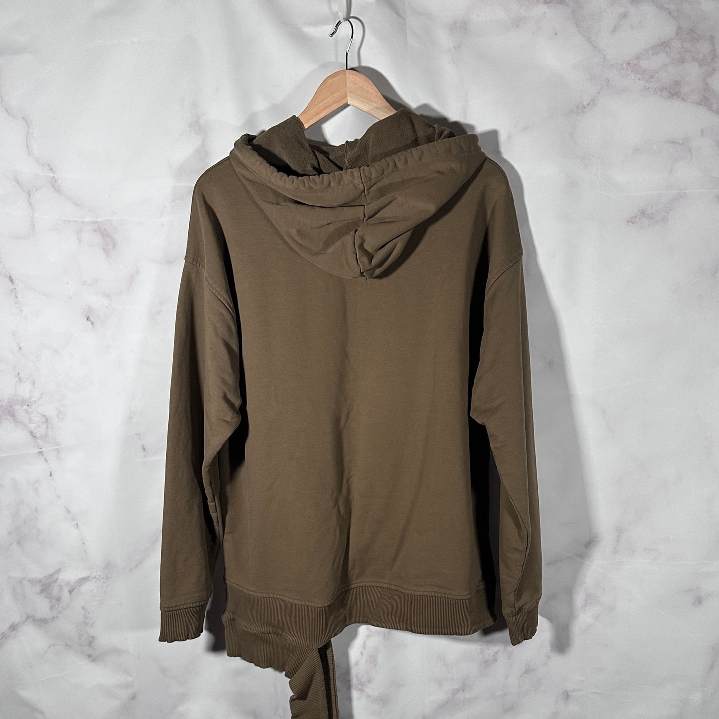 Helmut Lang Olive Double Hem Hoodie