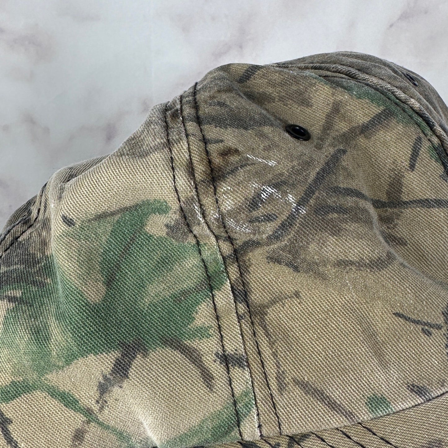 Vintage USA Made Tree Camo SnapBack Hat
