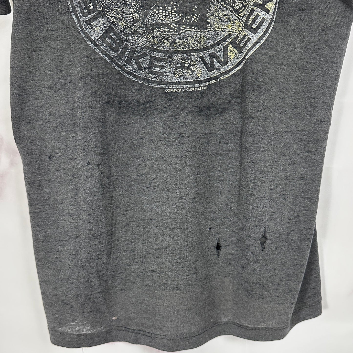 Vintage 1991 Daytona Bike Week Thrashed Black Tee