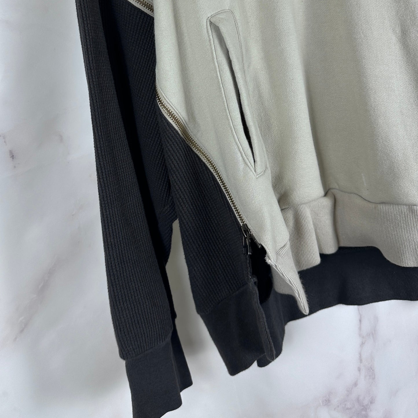 Facetasm Zip Waffle Hoodie