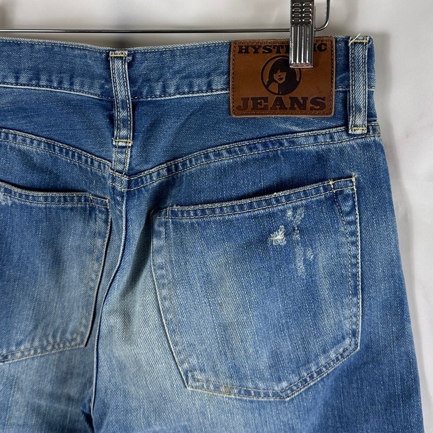 Hysteric Glamour Studded Repaired Selvedge Denim Jeans