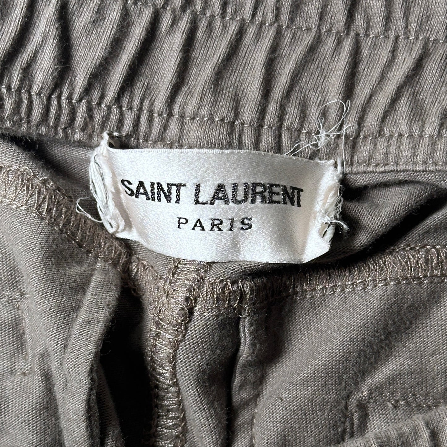 Saint Laurent Paris Beige Jogger Sweatpants