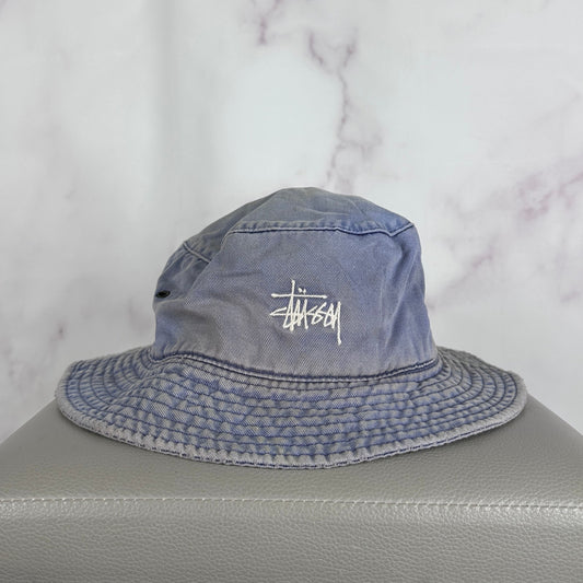 Stussy Faded Blue Bucket Hat