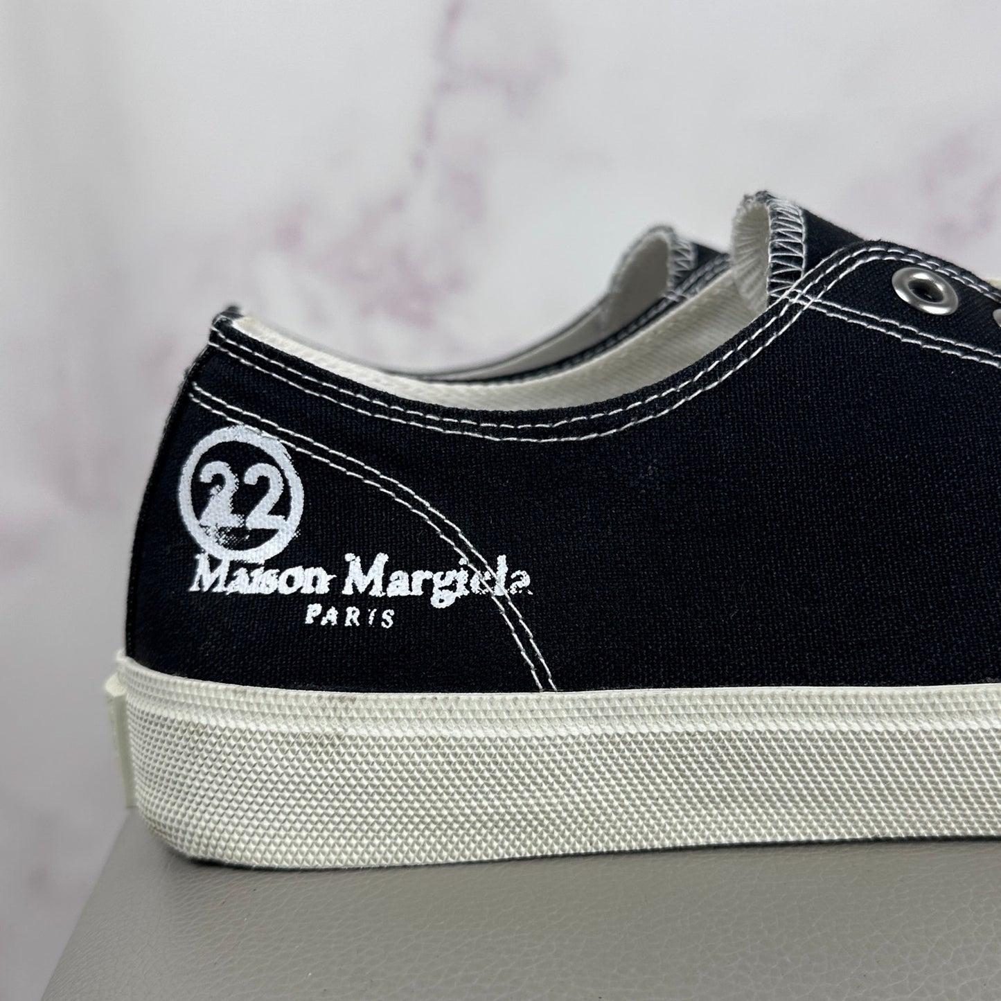 Maison Margiela Tabi Black Canvas Sneakers