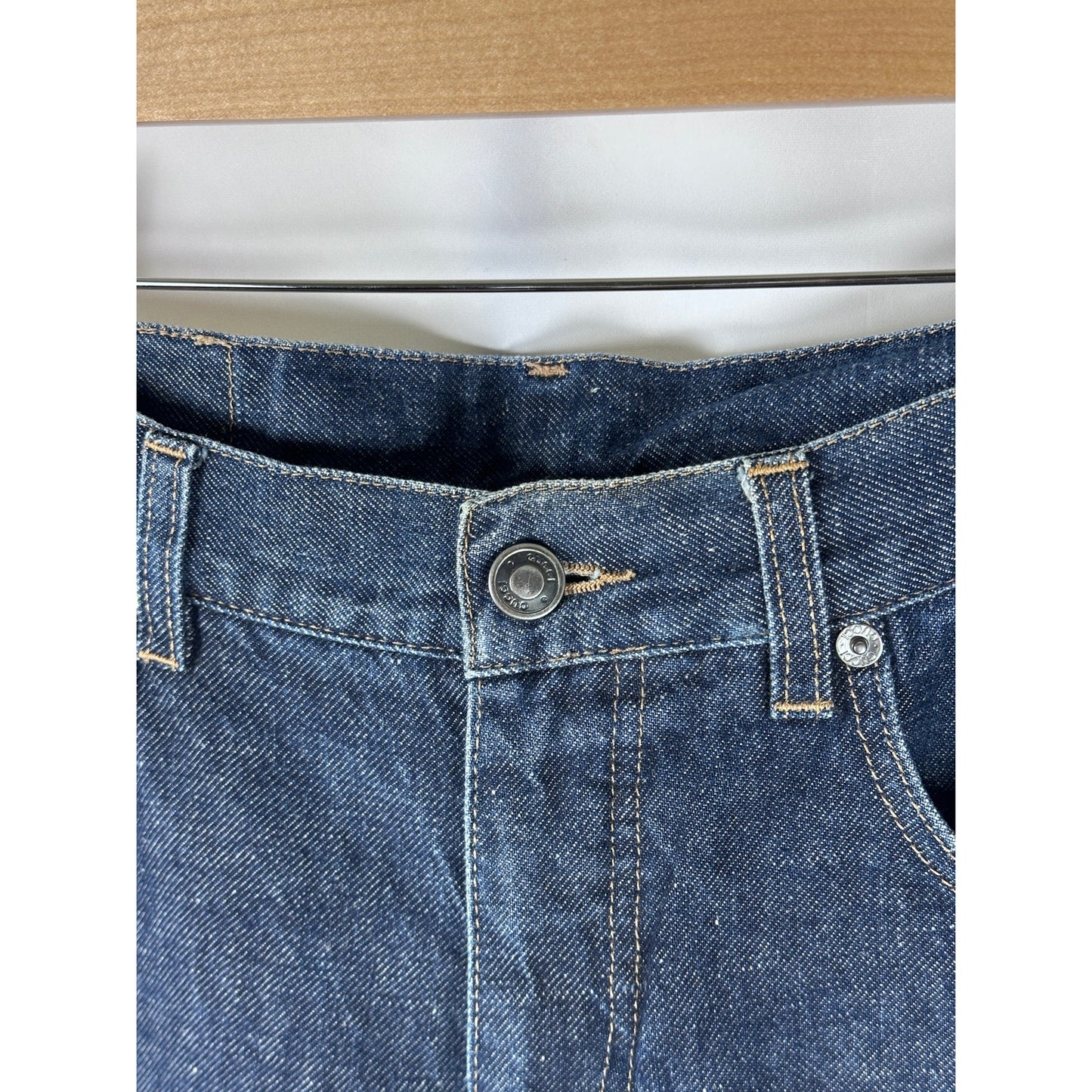 Gucci Linen Denim Blue Jeans