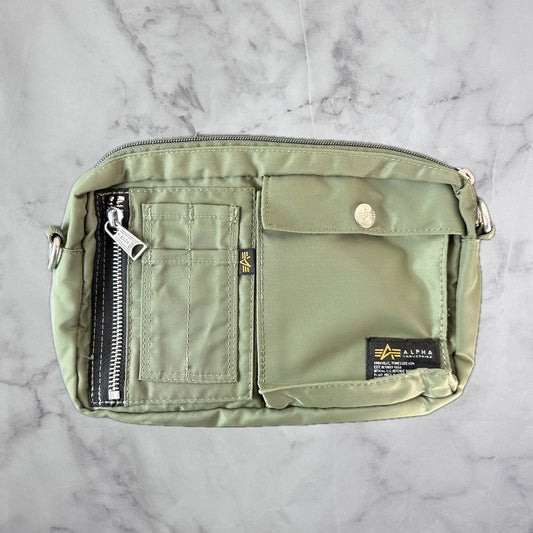 Alpha Industries Japan Green Crossbody MA-1 Bag