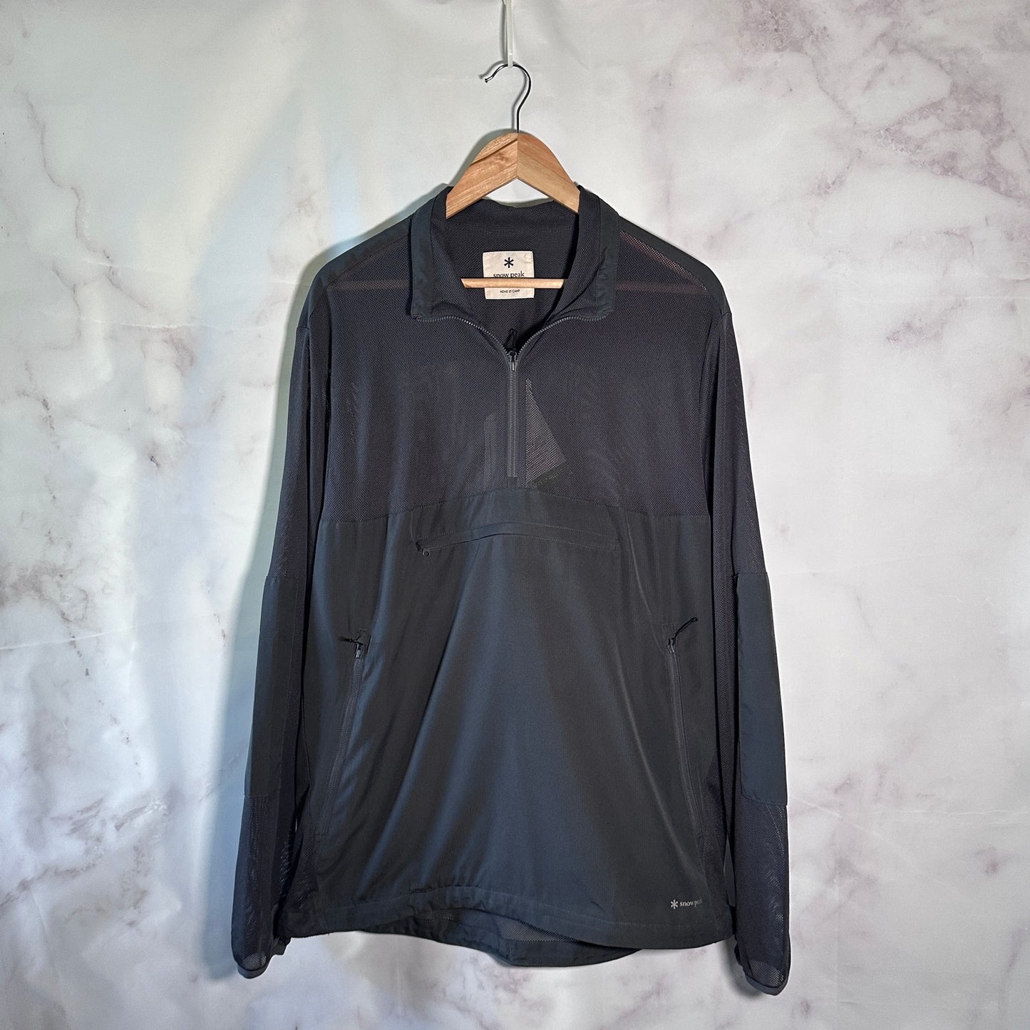 Snow Peak Insect Shield Grey Mesh Pullover Jacket