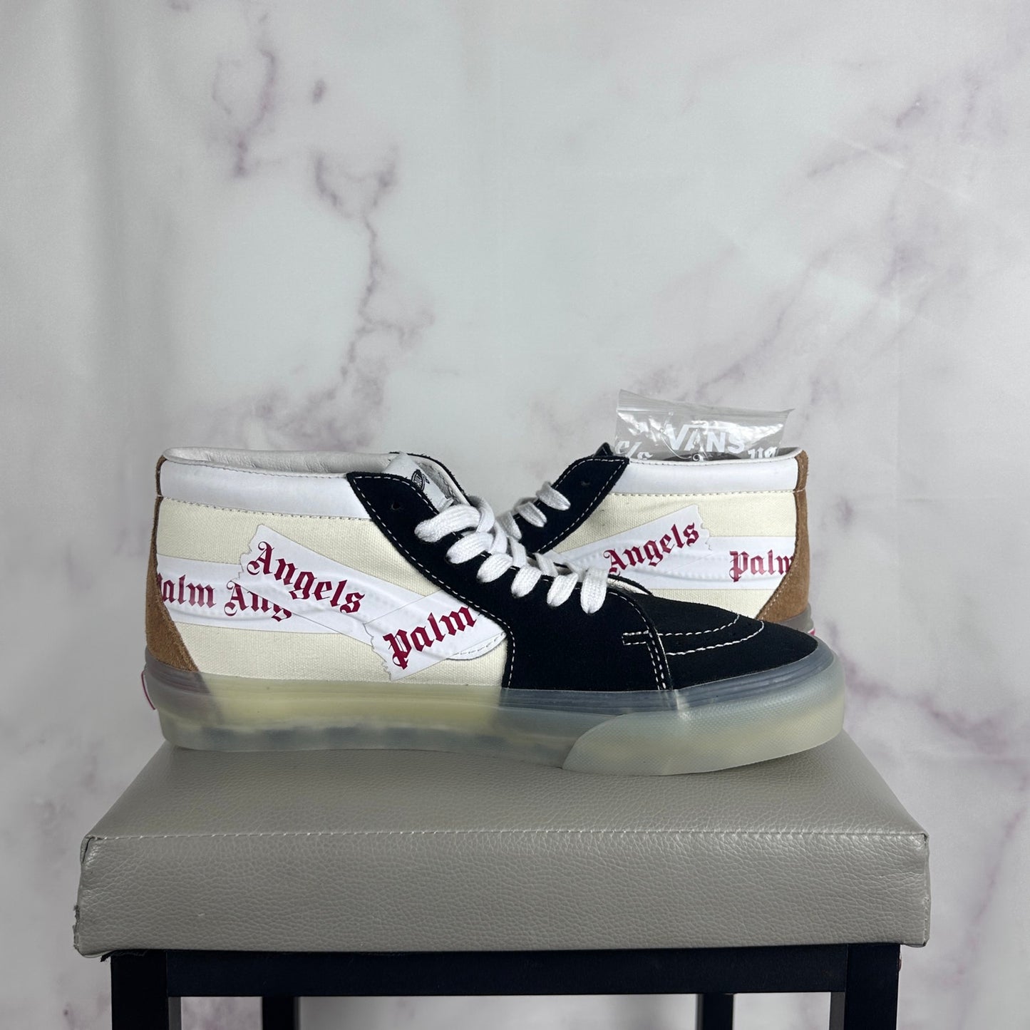 Vans x Palm Angels Sk8 Mid-LX Black White