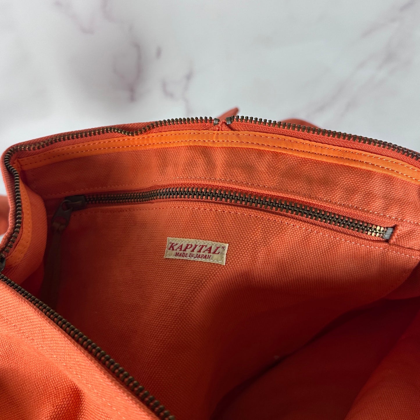 Kapital Orange Snufkin Bag