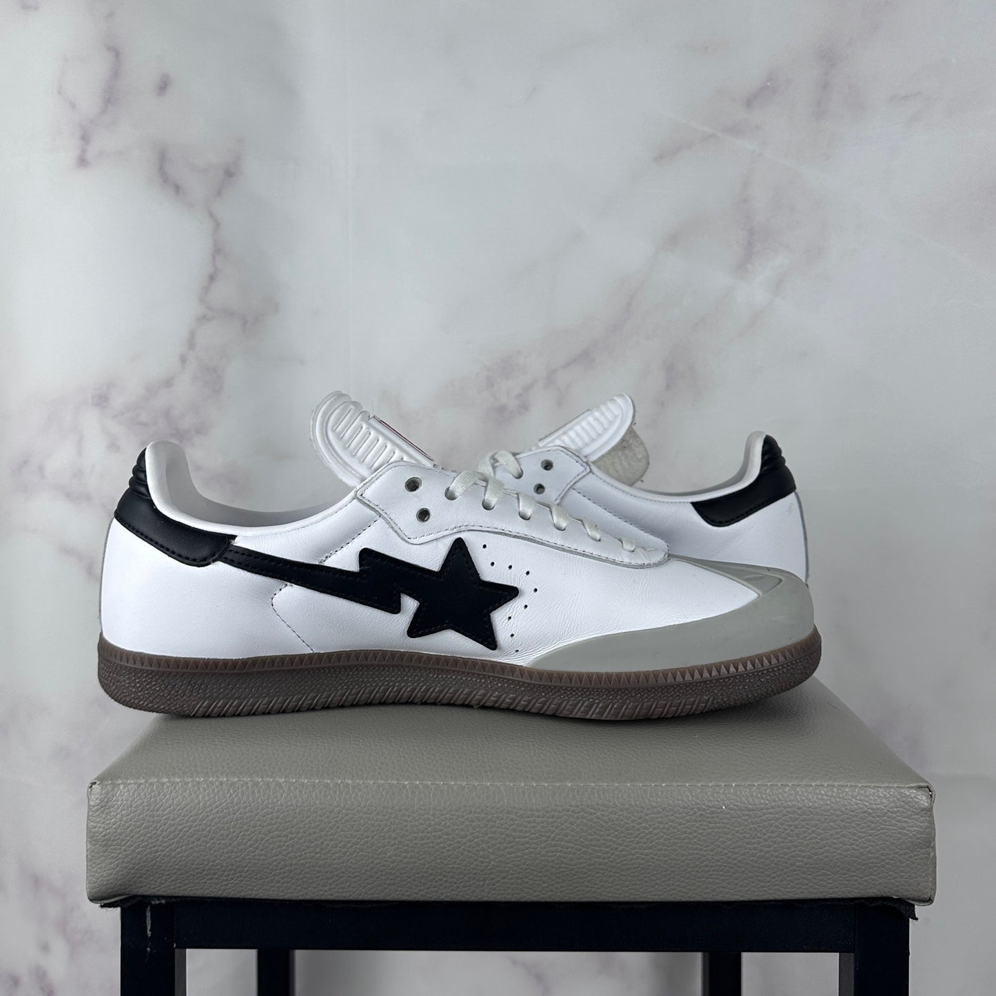 Bape x Adidas Samba White/Black/Gum