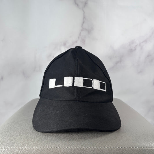 Rick Owens DRKSHDW Lido S/S24 Black Embroidered Snapback Hat