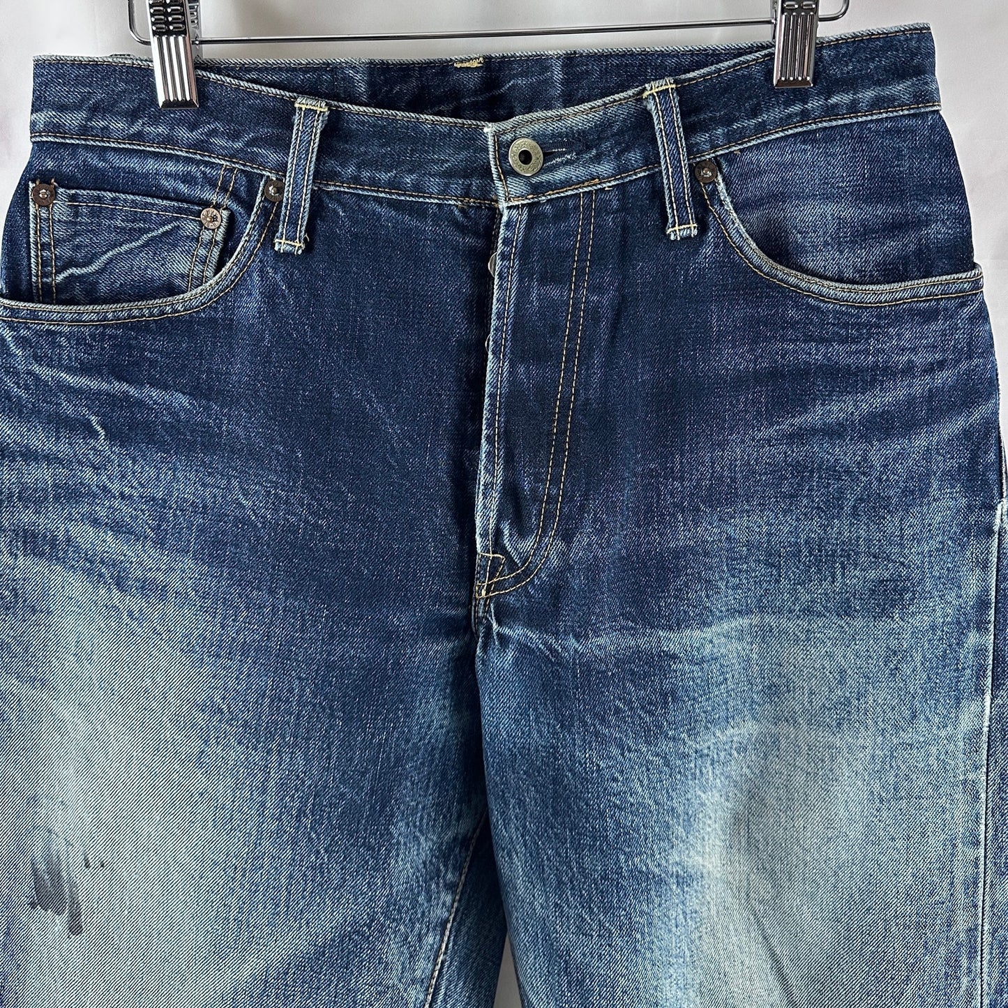 Japanese Selvedge Denim Blue Way Straight Jeans