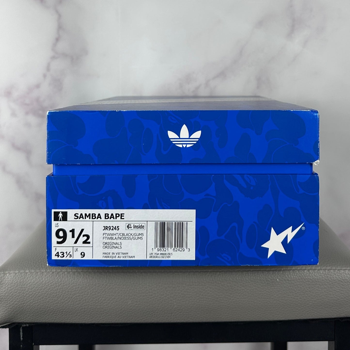 Bape x Adidas Samba White/Black/Gum