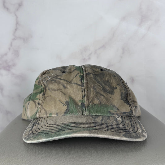 Vintage USA Made Tree Camo SnapBack Hat