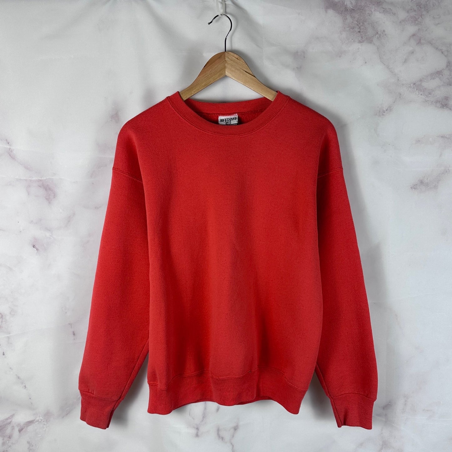 Vintage 90s Lee Heavyweight Orange Crewneck Sweatshirt