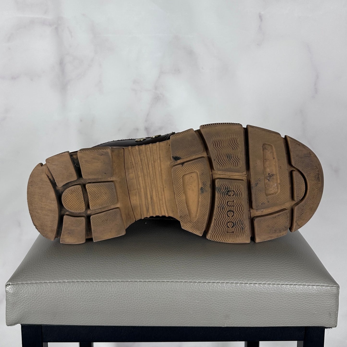 Gucci Boatrek Brown Leather Sneaker