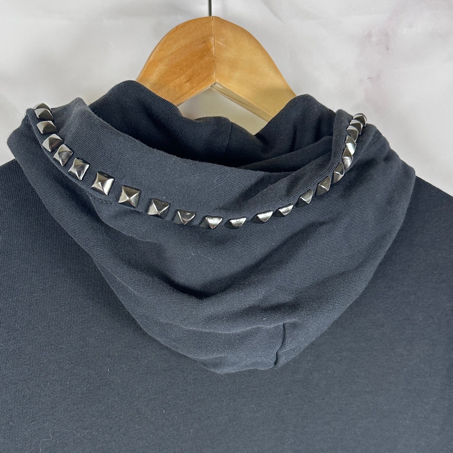Hysteric Glamour Black Studded Zip-Up Hoodie