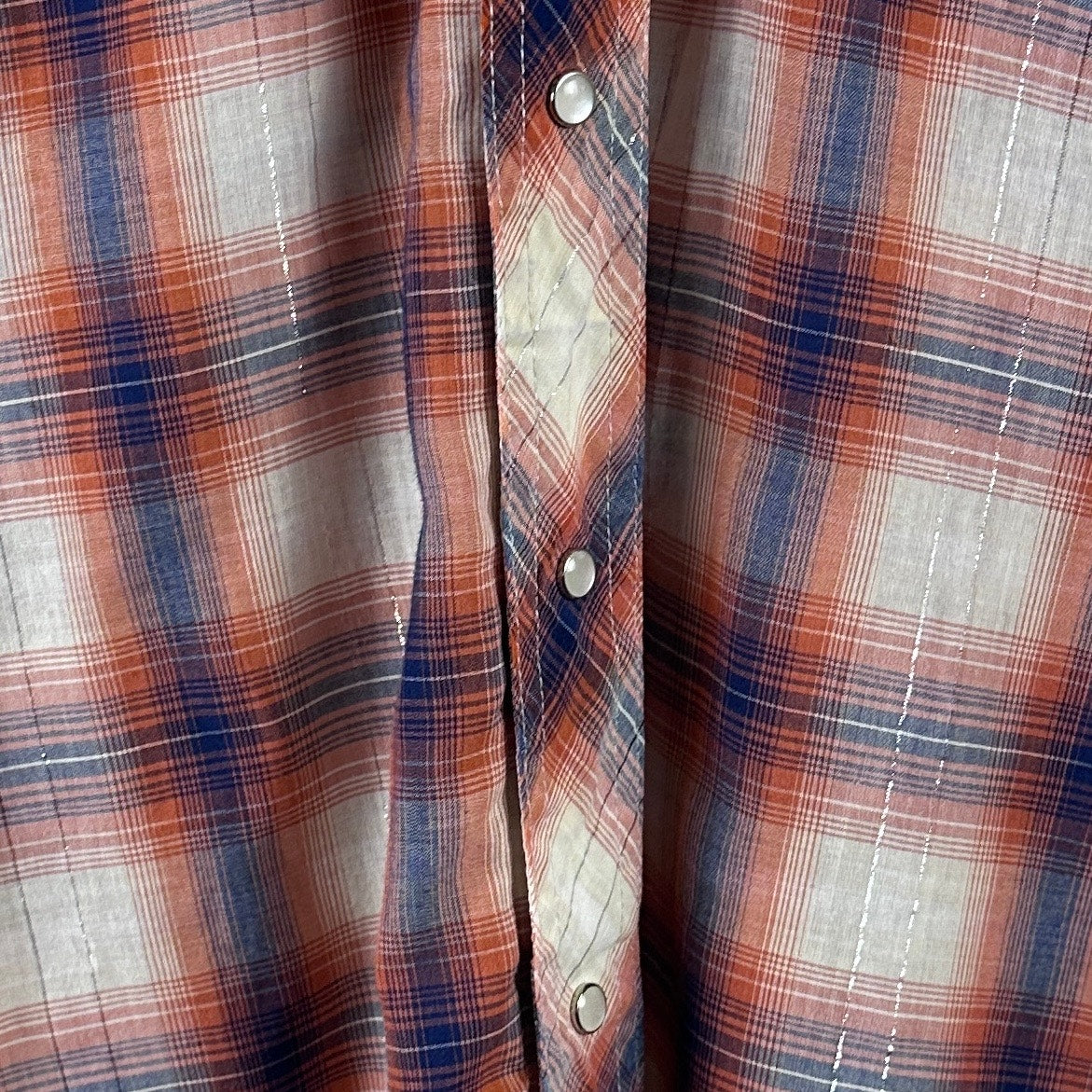 Vintage Rustler Western Plaid Pearl Snap Shirt