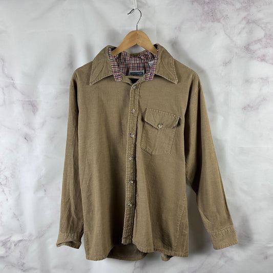 Vintage Leisuroy Tan Button-Up Shirt