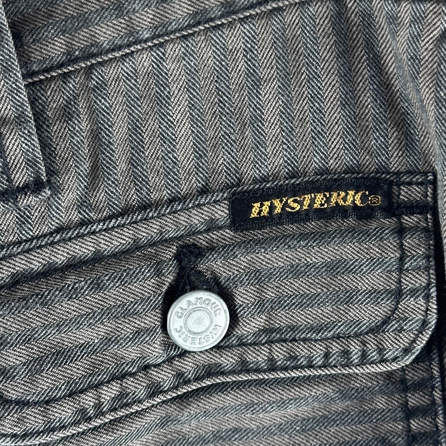 Hysteric Glamour Grey Striped Front Pocket Pants