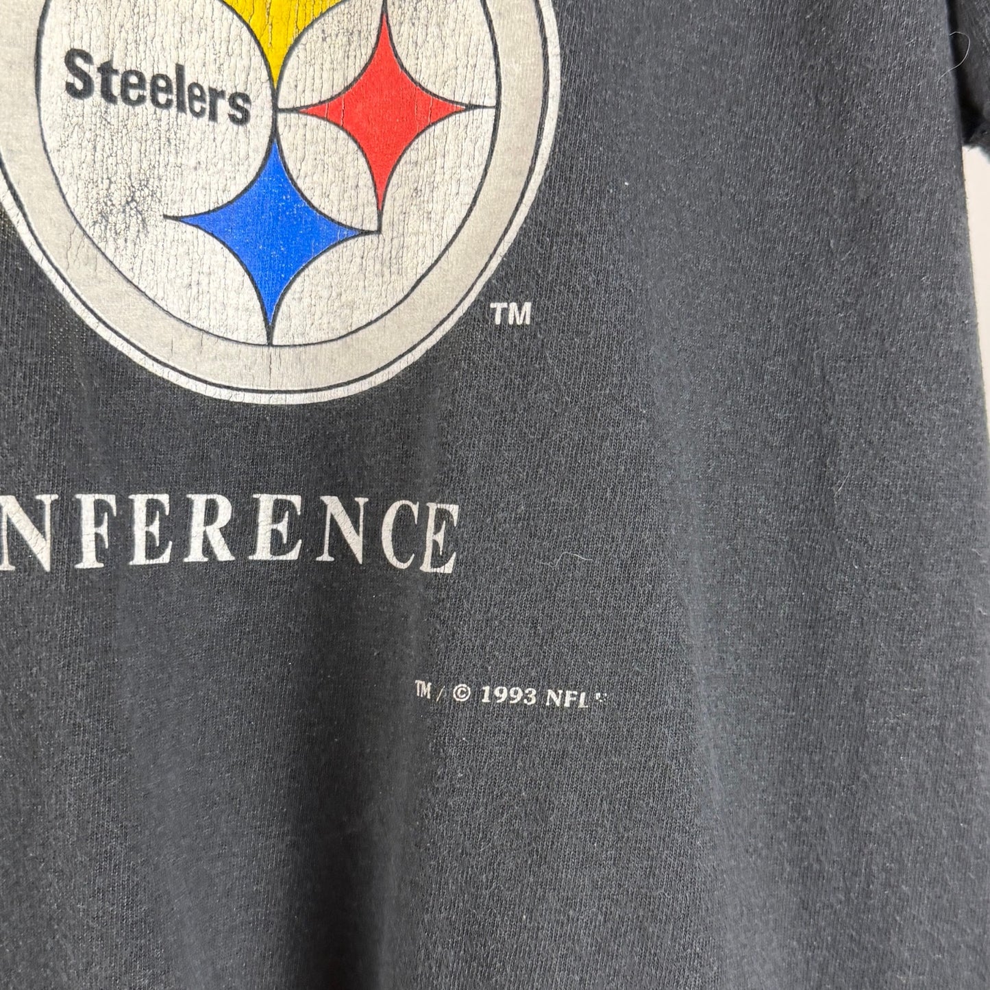 Vintage Pittsburgh Steelers 1993 Nutmeg Black Graphic Tee