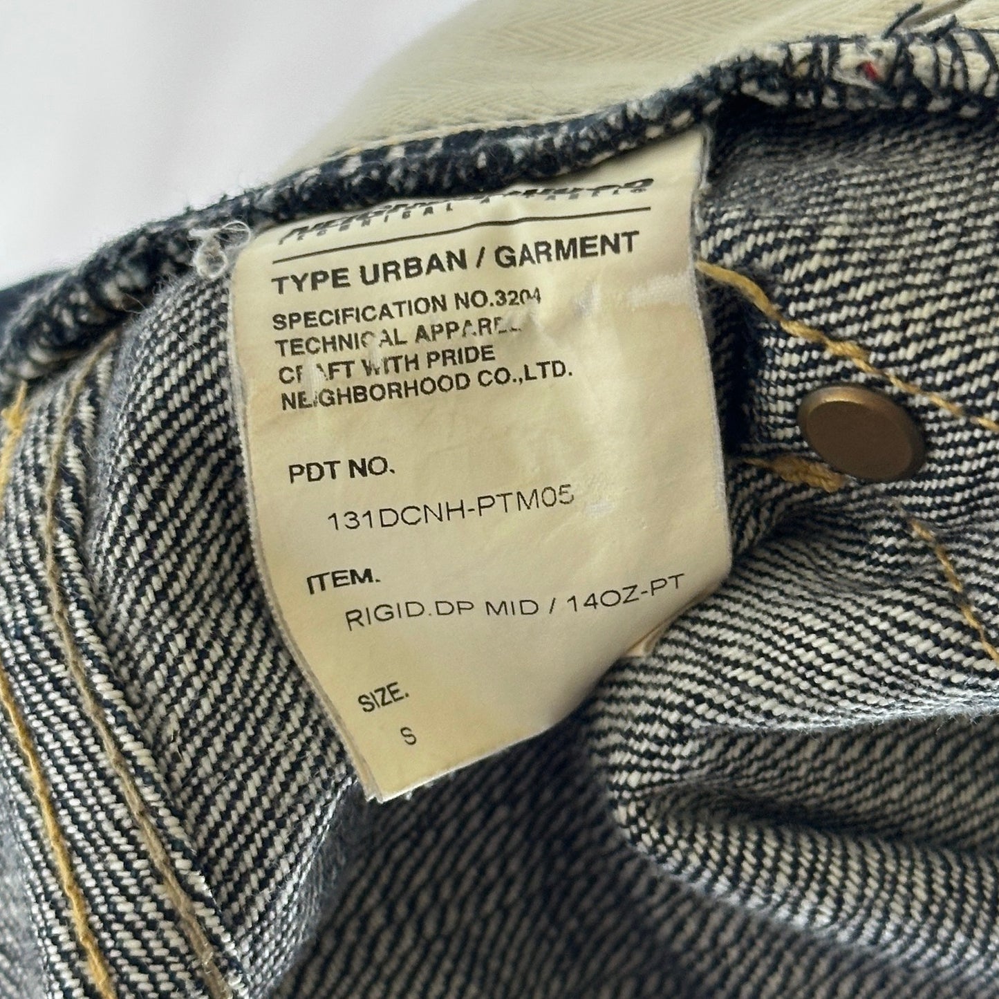 Neighborhood Rigid DP Mid 14oz Selvedge Denim