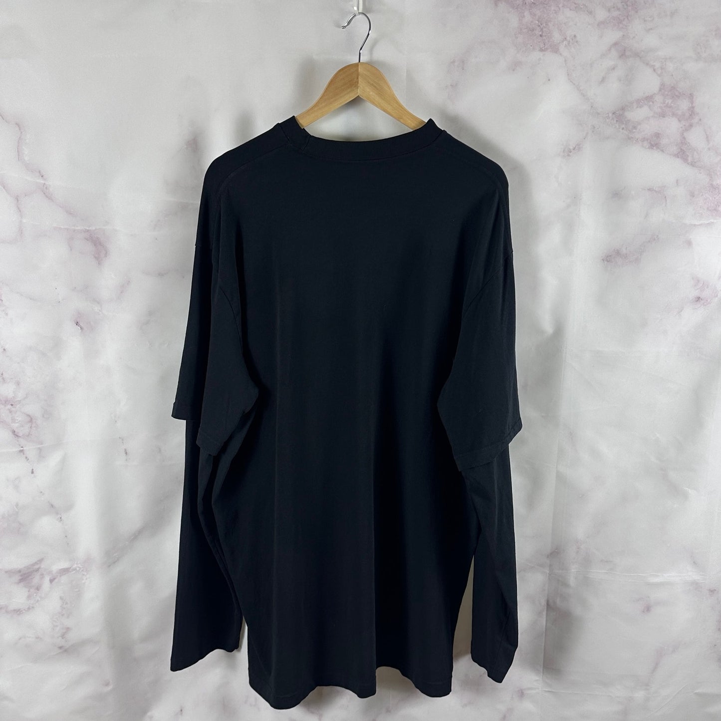 Yeezy x Balenciaga Sample Layered Black Longsleeve Shirt