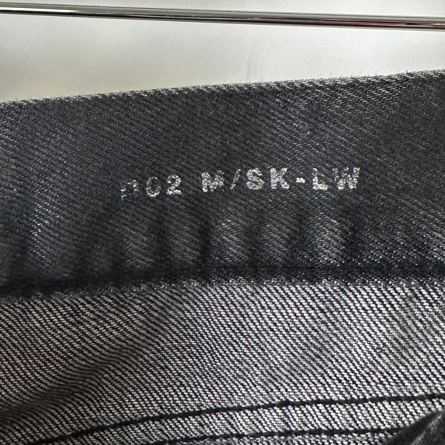 Saint Laurent Paris Waxed Black D02 M/SK Denim Jeans