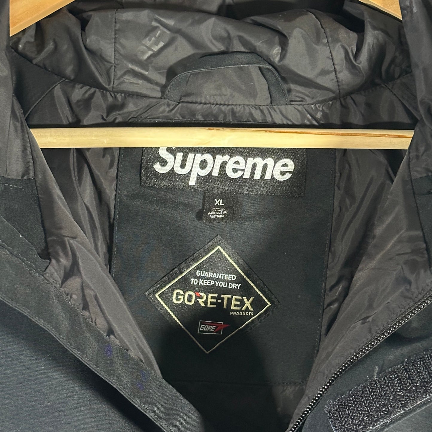 Supreme Black GORE-TEX Anorak Jacket S/S24