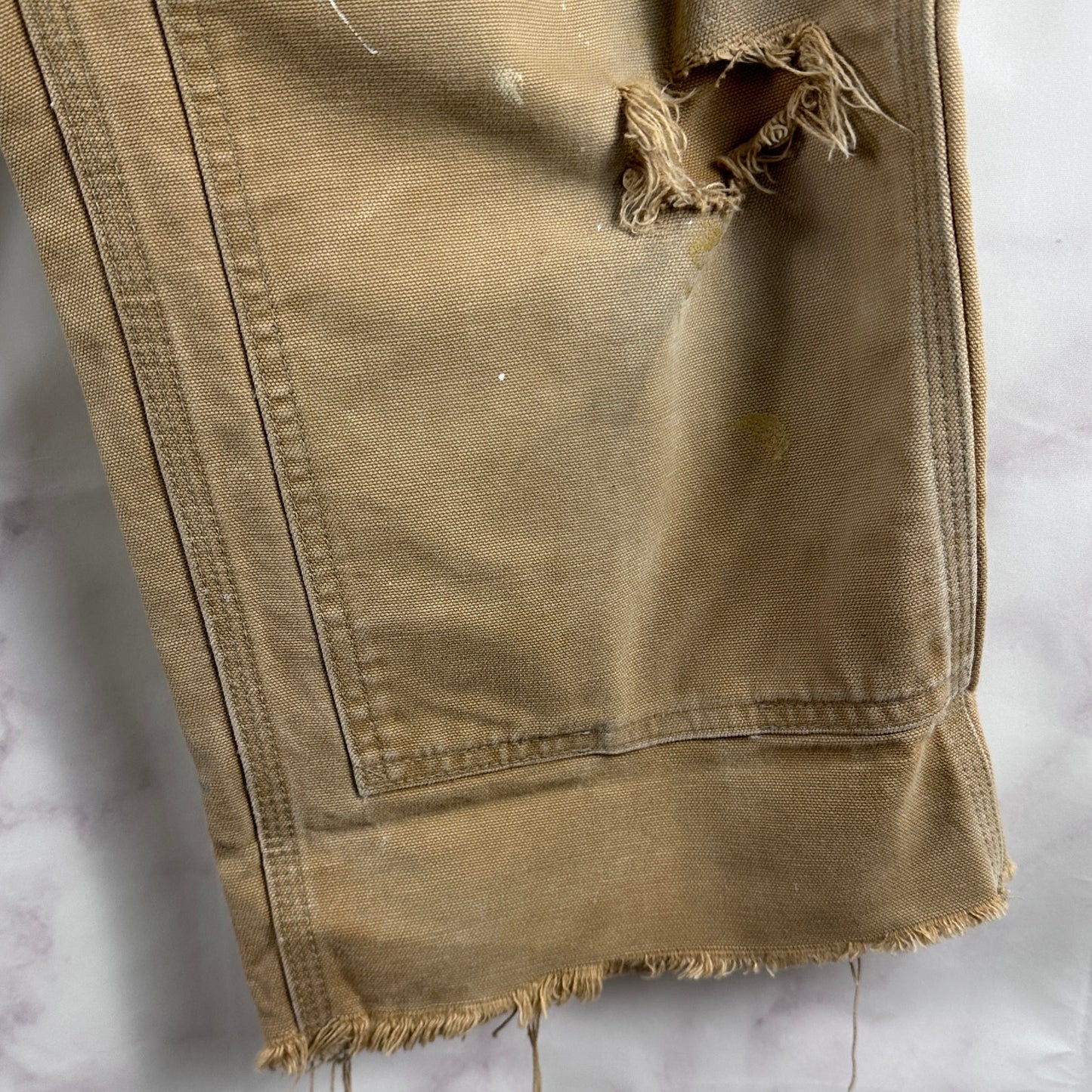 Vintage Carhartt Double Knee Tan Cropped Carpenter Pants