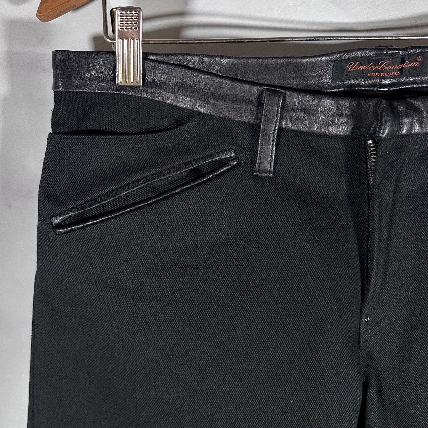 Undercover A/W05 Arts & Crafts Black Cummerbund Denim