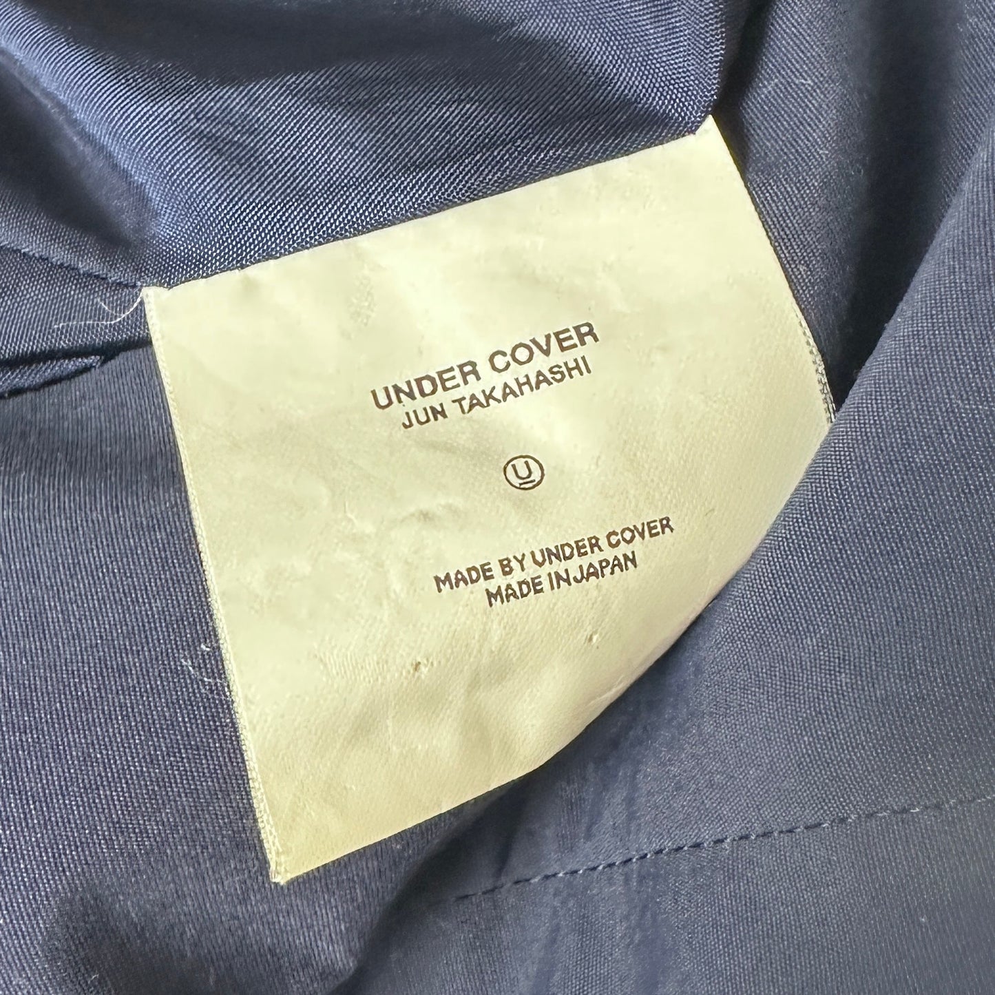 Undercover A/W01 D.A.V.F. Navy Long Coat