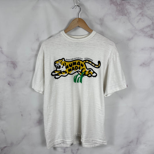 Human Made Tiger Graphic White Tee