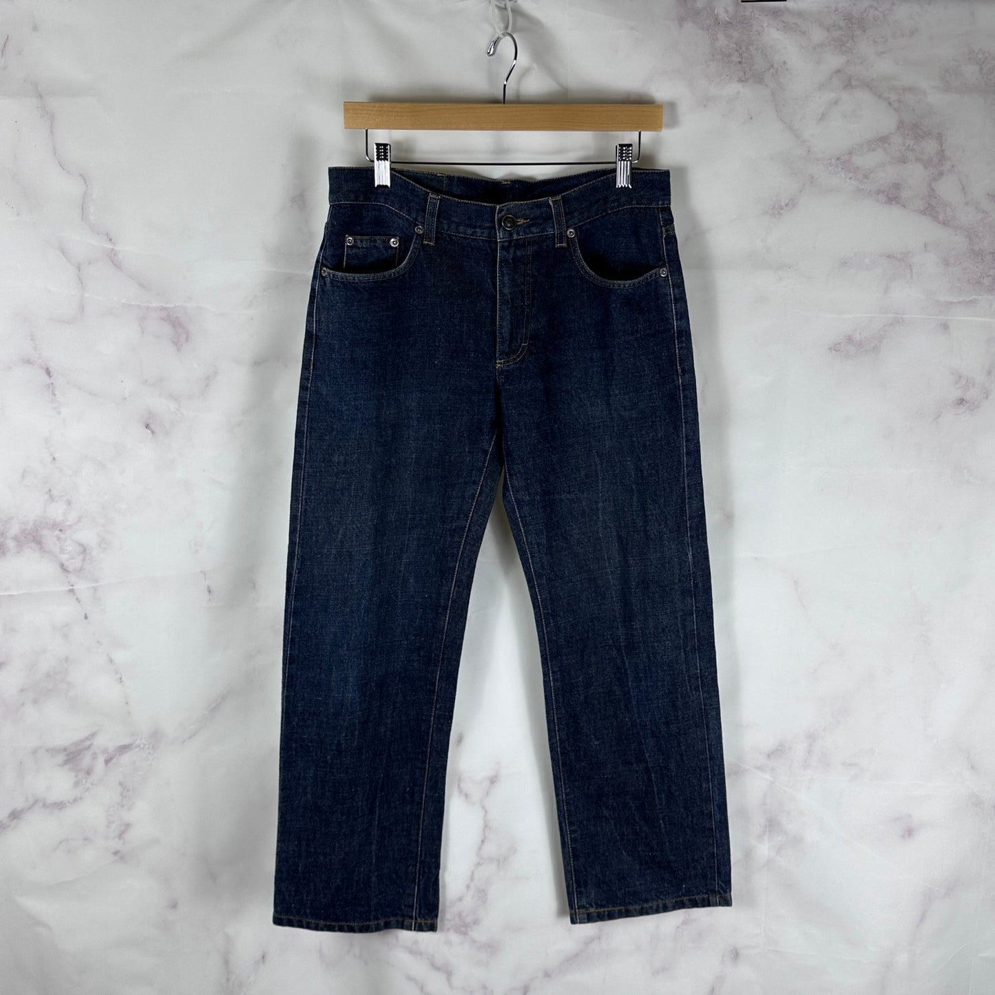 Gucci Linen Denim Blue Jeans