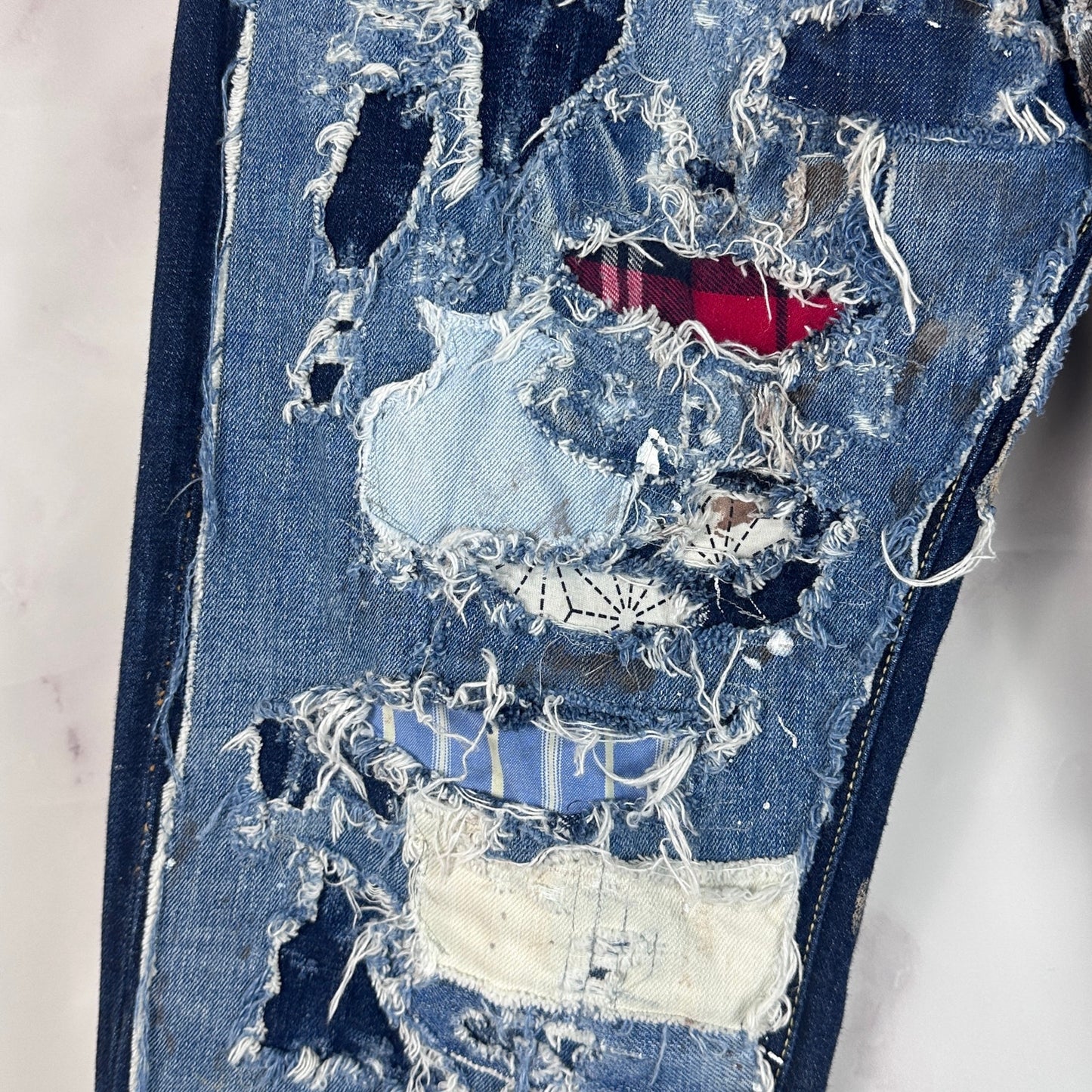 Kapital Selvedge Boro Patchwork Denim