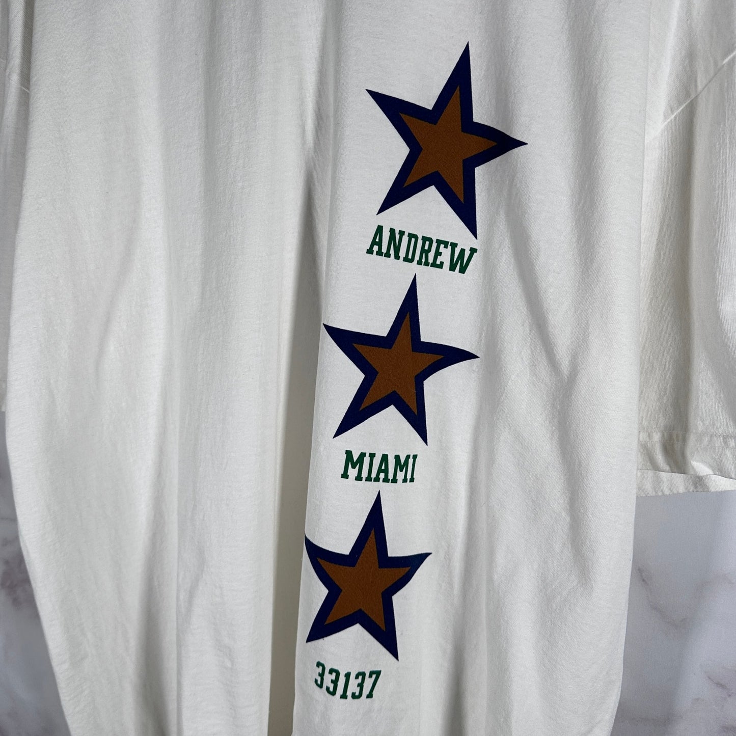 Andrew Miami White Star Tee