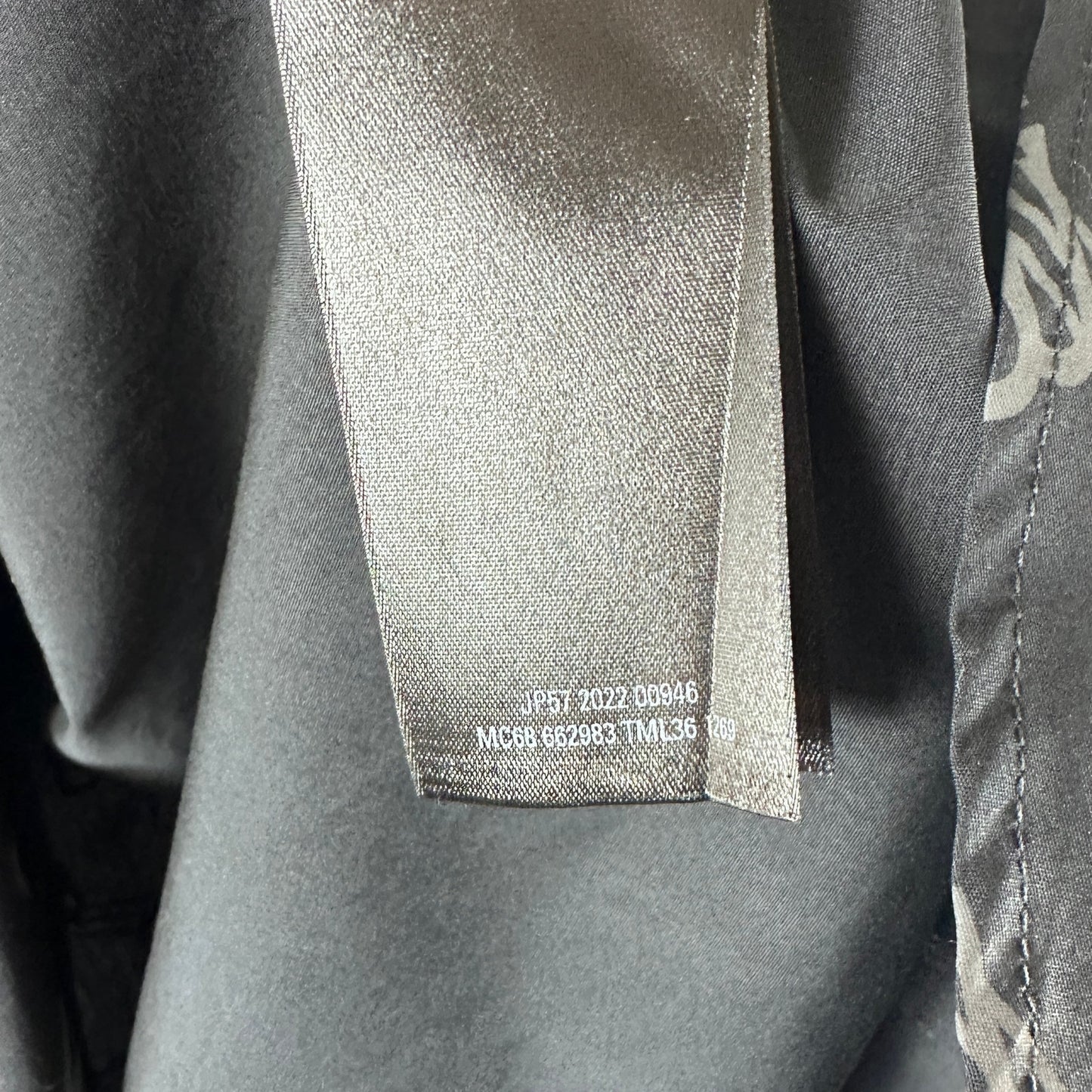 Balenciaga Monogram Black Button-Up Shirt
