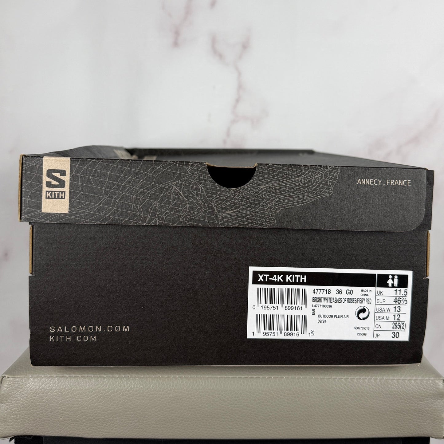 Salomon x Kith XT-4K White/Red ‘Kithmas’