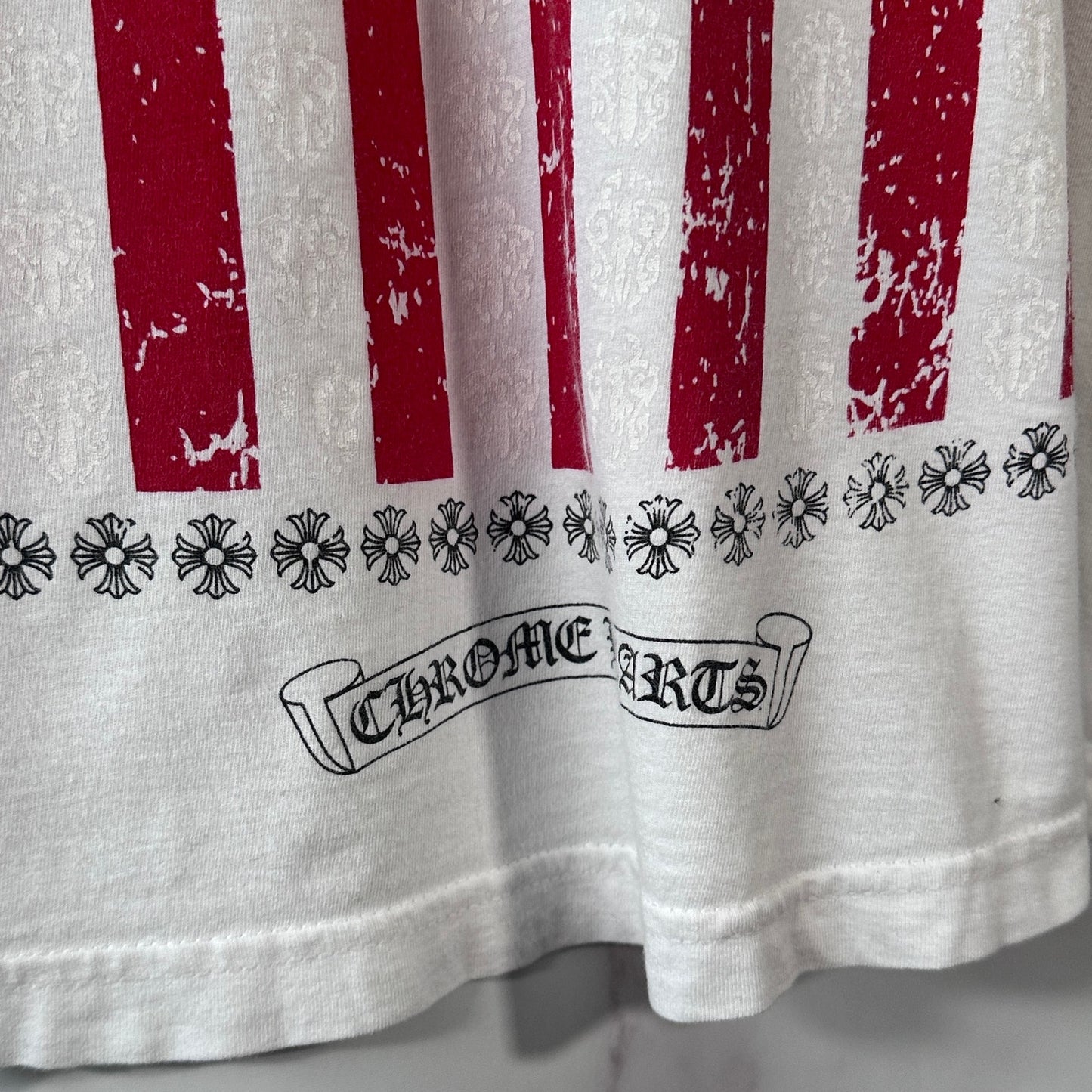 Chrome Hearts White American Flag Tee