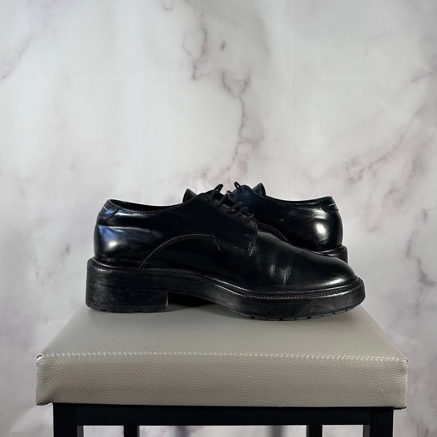 Maison Margiela MM6 Black Leather Derby
